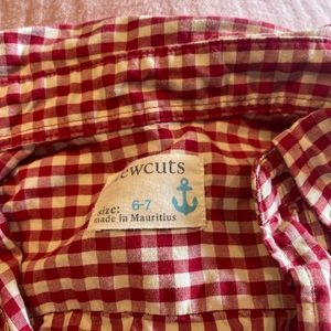 Crew Cuts red check shirt